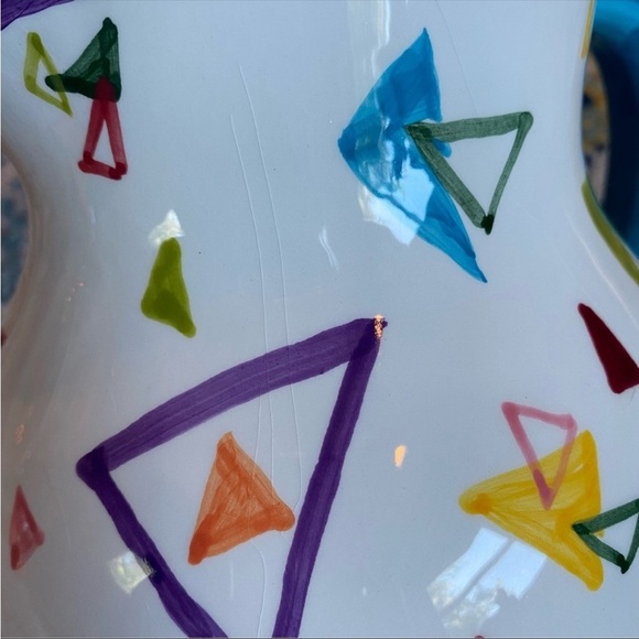 Vintage 1980s/1990s Designpac geometric ceramic pitcher/vase - Picture 10 of 14